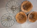 Bloemen ruif of -mand - klein, Gebruikt, Rond, Minder dan 40 cm, Metaal