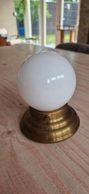 Plafondlamp bol jaren 30 stijl messing  beschikbaar voor biedingen