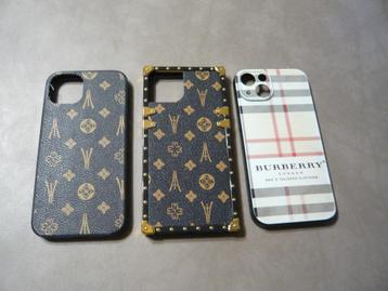 Iphone 13 frontjes bruin, bruin goud of geruit €7,50 p/st beschikbaar voor biedingen