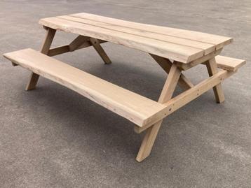 Picknicktafel Eiken Boomstamplanken beschikbaar voor biedingen