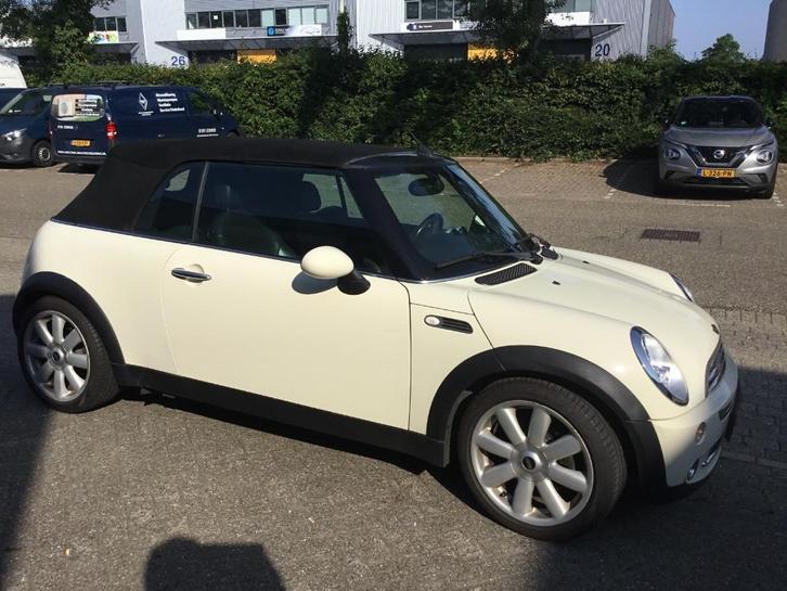 Mini 1.6 16V Cooper Cabrio 2008 Wit, Auto's, Mini, Particulier, Cabrio, ABS, Airconditioning, Centrale vergrendeling, Cruise Control