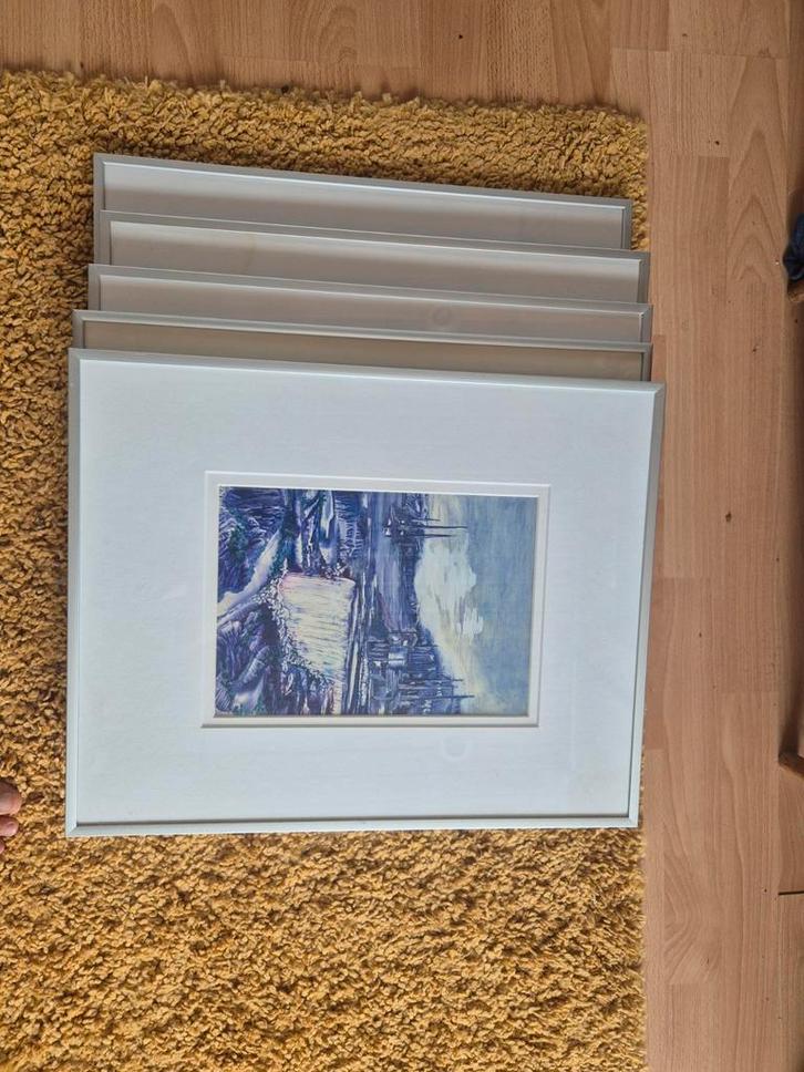 Lijsten (metaal) 51x41cm, Audio, Tv en Foto, Fotografie | Fotolijsten, Zo goed als nieuw, Ophalen