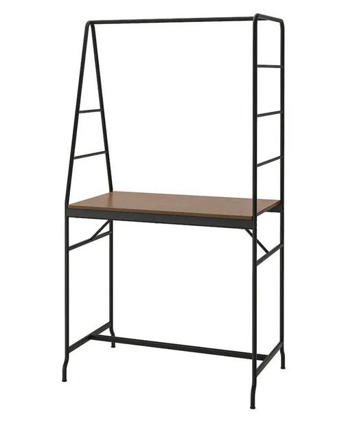 Hoge tafel IKEA met kunstleren barkrukken, Huis en Inrichting, Tafels | Eettafels, Zo goed als nieuw, 100 tot 150 cm, 50 tot 100 cm
