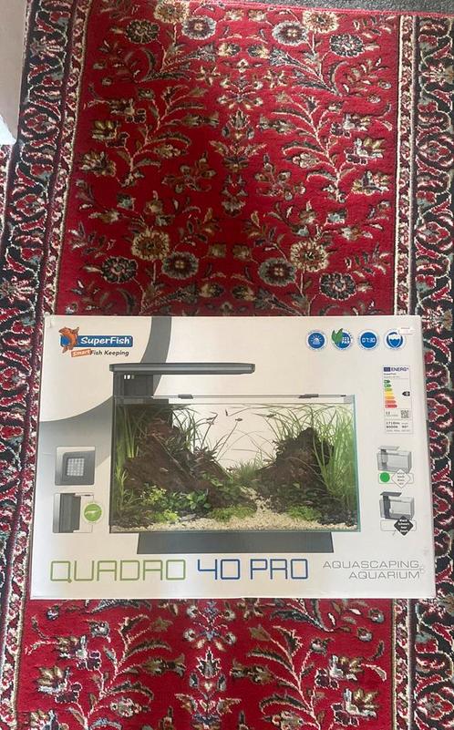 QUADRO 4O PRO Aquarium (nieuw!), Dieren en Toebehoren, Vissen | Aquaria en Toebehoren, Nieuw, Leeg aquarium, Ophalen of Verzenden