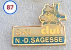 Pin SKI CLUB Sagesse, Verzamelen, Speldjes, Pins en Buttons, Verzenden, Gebruikt