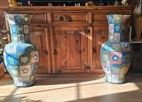 Mooie vazen... 78 hg X 38 br, Huis en Inrichting, Woonaccessoires | Vazen, Zo goed als nieuw, Overige kleuren, 75 cm of meer, Aardewerk of Porselein