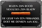 De geur van frikandel reclamebord van metaal wandbord deco