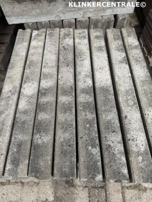 212 st grijs betonbanden 10x20x100cm opsluitbanden stoeprand, Tuin en Terras, Tegels en Klinkers, Gebruikt, Overige typen, Beton