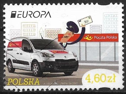 Polen 2013 mi.4607 europazegel POSTVOERTUIG nom. 4,60 Zl, Postzegels en Munten, Postzegels | Europa | Overig, Gestempeld, Polen