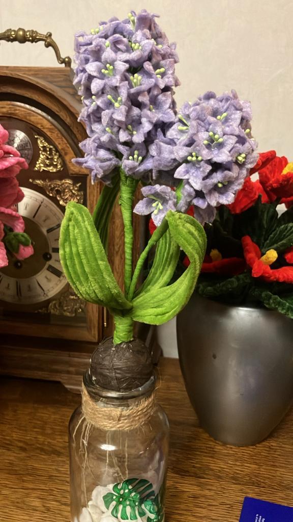 Decoratieve Chenilledraad Bloemen, Huis en Inrichting, Woonaccessoires | Kunstplanten en Kunstbloemen, Nieuw, Binnen, Ophalen of Verzenden