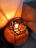 Twee mooie bronzen industriële lampen, Ophalen, Zo goed als nieuw, Minder dan 50 cm