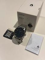Nixon Sentry SS Horloge - Navy/Brass, Ophalen of Verzenden, Zo goed als nieuw, Staal, Polshorloge