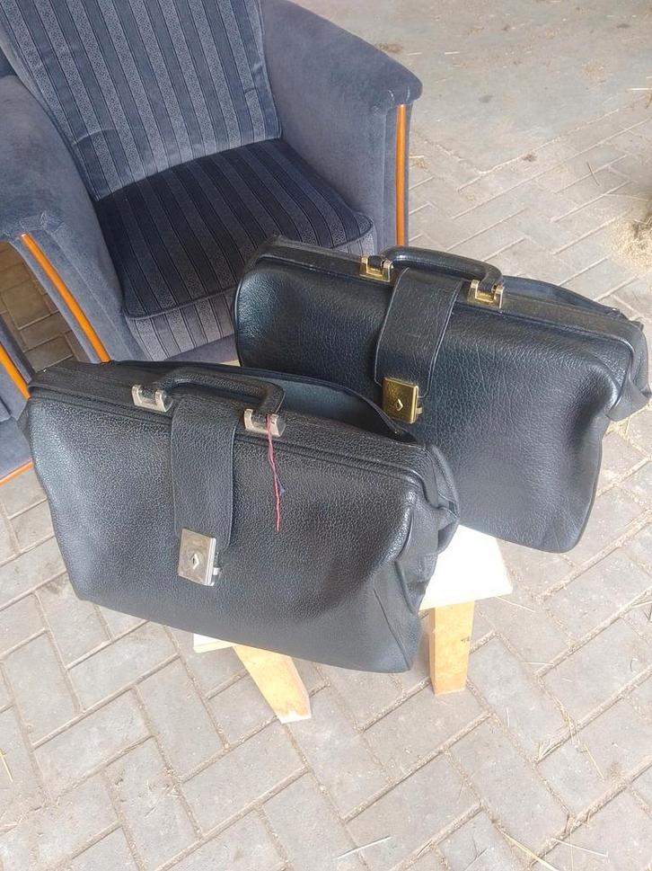 2 vintage dokers tassen IVOLI, Motoren, Accessoires | Koffers en Tassen, Zo goed als nieuw, Ophalen of Verzenden