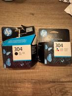 2 cartridges zwart en meerkleuren HP 304 voor printer nieuw, Ophalen of Verzenden, Nieuw
