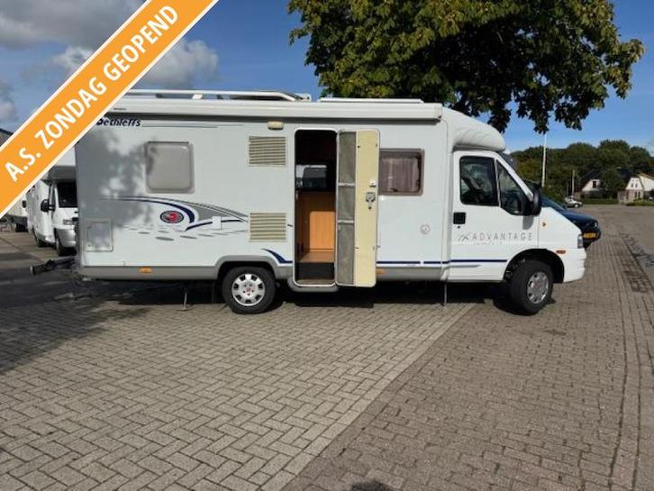 Keurig Dethleffs Advantage 650 met 2 x airco en levelsysteem, Caravans en Kamperen, Campers, Bedrijf, tot en met 4, Half-integraal