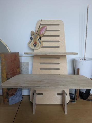Giraffe houten zit-sta bureau beschikbaar voor biedingen