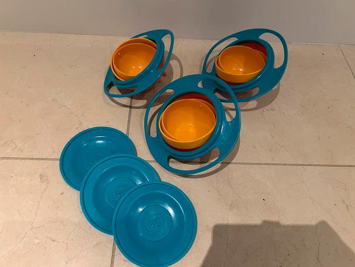 Gyro bowl wiebel bakje anti knoei, Kinderen en Baby's, Babyvoeding en Toebehoren, Zo goed als nieuw, Overige typen, Ophalen of Verzenden