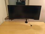 Samsung Odyssey G5 - 34 inch curved monitor HDR + bureauklem, Computers en Software, Monitoren, Gaming, HDMI, Curved, VA