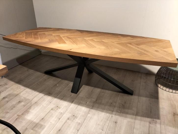 eettafels, Huis en Inrichting, Tafels | Eettafels, Zo goed als nieuw, 50 tot 100 cm, 200 cm of meer, Rechthoekig, Eikenhout, Overige houtsoorten