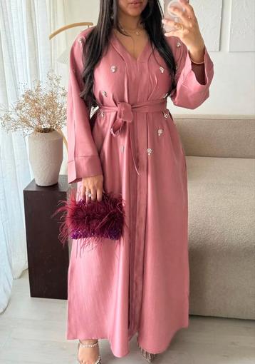 Roze abaya jurk beschikbaar voor biedingen