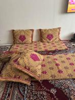 Oosterse Zitkussenset/dunne zitmatrassen, Ophalen, Zo goed als nieuw, Beige, Rechthoekig