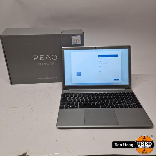 Peaq PNB C 151V-1G428N 4GB 128GB Intel N4020 Grijs | Inc gar, Computers en Software, Windows Laptops, Zo goed als nieuw