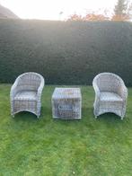 Rieten Tuinsetje, Tuin en Terras, Tuinsets en Loungesets, 2 zitplaatsen, Gebruikt, Rotan, Ophalen of Verzenden