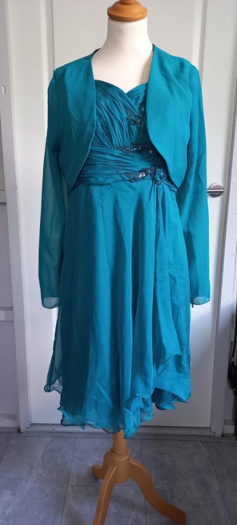 Cocktail jurk JuJu & Christine met bolero, Kleding | Dames, Gelegenheidskleding, Zo goed als nieuw, Cocktailjurk, Overige kleuren
