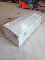 Aluminium gereedschapskist voor op laadbak of aanhanger, Doe-het-zelf en Verbouw, Gereedschapskisten, Gebruikt, Ophalen