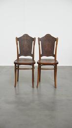 Set van 2 originele Jacob en Josef Kohn bentwood Thonet desi, Huis en Inrichting, Stoelen, Ophalen, Thonet, Klassiek, Design, Gebruikt