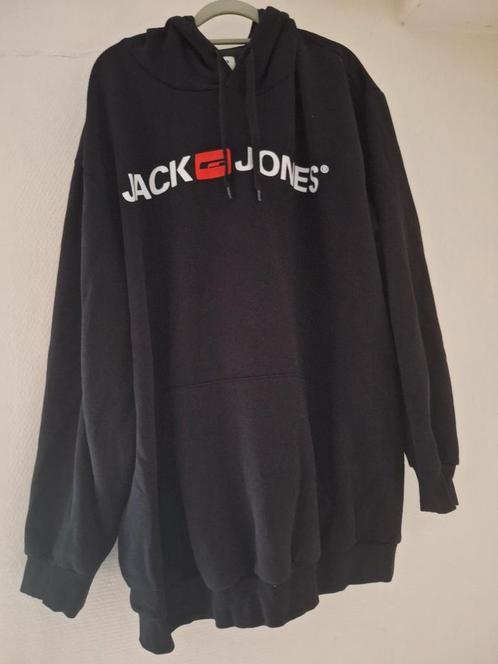 JACK & JONES HOODIE ZWART MAAT 6XL (NIEUW!!), Kleding | Heren, Grote Maten, Zo goed als nieuw, Trui of Vest, Zwart, Verzenden