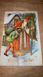 Oude ansichtkaart Sinterklaas Vive St. Nicolas, Verzamelen, Ansichtkaarten | Themakaarten, Ophalen of Verzenden, Voor 1920, Ongelopen