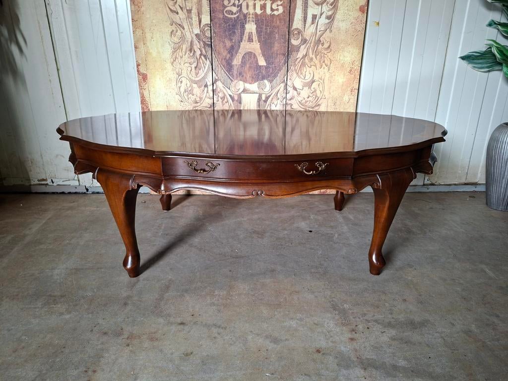 Klassieke barok salontafel met lades afm. 150x90cm en 52cm h, Ophalen of Verzenden