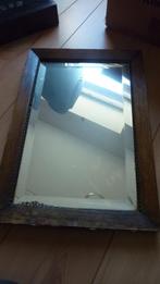 Antieke spiegel, Antiek en Kunst, Ophalen, Rechthoekig, Minder dan 50 cm, Minder dan 100 cm