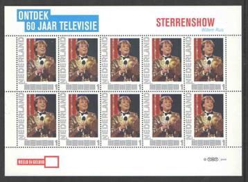 Postzegels Ontdek 60 jaar Televisie: Sterrenshow beschikbaar voor biedingen