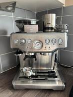 Sage Barista Express Stainless Steel, Witgoed en Apparatuur, Koffiezetapparaten, Koffiemachine, Zo goed als nieuw, Afneembaar waterreservoir