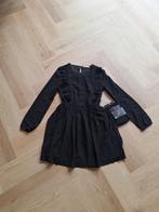 Zwarte kerstjurk We Fashion mt 146/152 + panty, Ophalen of Verzenden, Zo goed als nieuw, We Fashion, Meisje