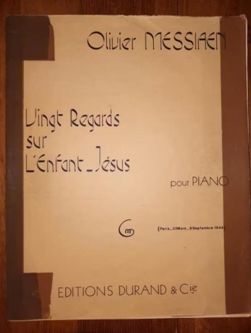 piano-Olivier Messiaen-Vingt regards sur l'enfant-Jesus, Muziek en Instrumenten, Bladmuziek, Gebruikt, Piano, Verzenden