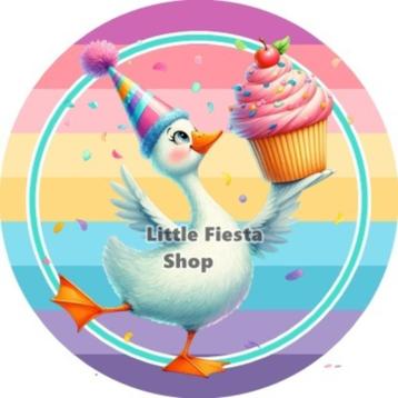 L477 ouwel gans cupcake 20x4,7cm eetbare rondjes vers  beschikbaar voor biedingen