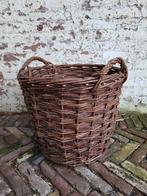 Oude franse brocante rietenmand/ aardappelmand/ allegonda, Ophalen of Verzenden