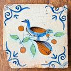 17e eeuwse polychrome top tegel, Ophalen of Verzenden