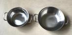 Alessi Italy 2 vintage inox 18/10 schalen als nieuw, Verzenden, Zo goed als nieuw