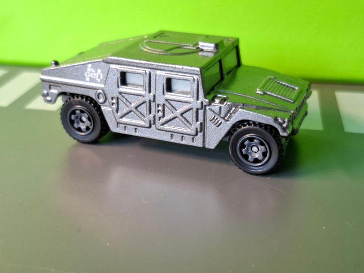 Matchbox - Humvee Hummer Jurassic Park [grijs] 1/70, Hobby en Vrije tijd, Modelauto's | Overige schalen, Zo goed als nieuw, Auto