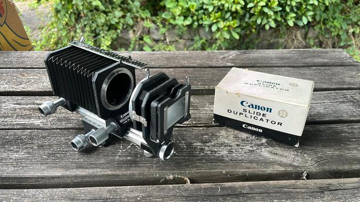 Canon Bellows FL balg met dia duplicator 55, Audio, Tv en Foto, Fotografie | Lenzen en Objectieven, Zo goed als nieuw, Ophalen of Verzenden