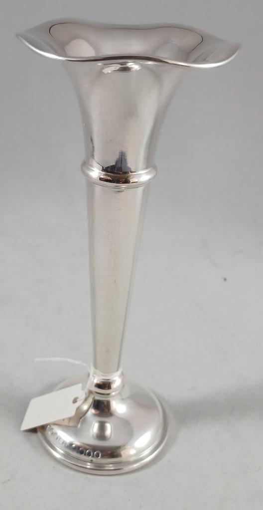 Orchidee vaasje antiek 835 zilver, Antiek en Kunst, Antiek | Goud en Zilver, Zilver, Ophalen of Verzenden