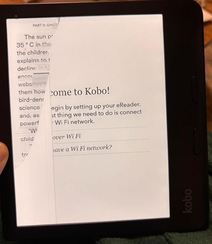 Kobo Libra 2 - beschadigd, Computers en Software, E-readers, Niet werkend, 7 inch, 16 GB of meer, Bluetooth, Touchscreen, Waterbestendig