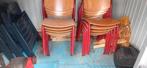 Schoolstoelen set van 10 handig voor erbij., Huis en Inrichting, Stoelen, Ophalen, Gebruikt, School, Bruin