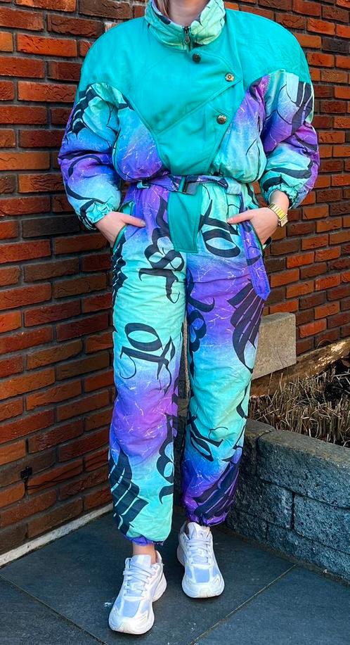 Vintage Retro Skipak M, Kleding | Dames, Wintersportkleding, Zo goed als nieuw, Pak, Maat 36 (S), Ophalen of Verzenden
