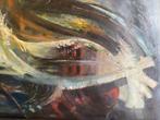 Schilderij olieverf op paneel, Ophalen, Schilderij, 75 tot 100 cm, Oorspronkelijke maker