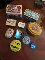 Diverse oude blikjes lucifers, ventiel slangetjes blikje enz, Verzamelen, Ophalen of Verzenden, Gebruikt, Overige